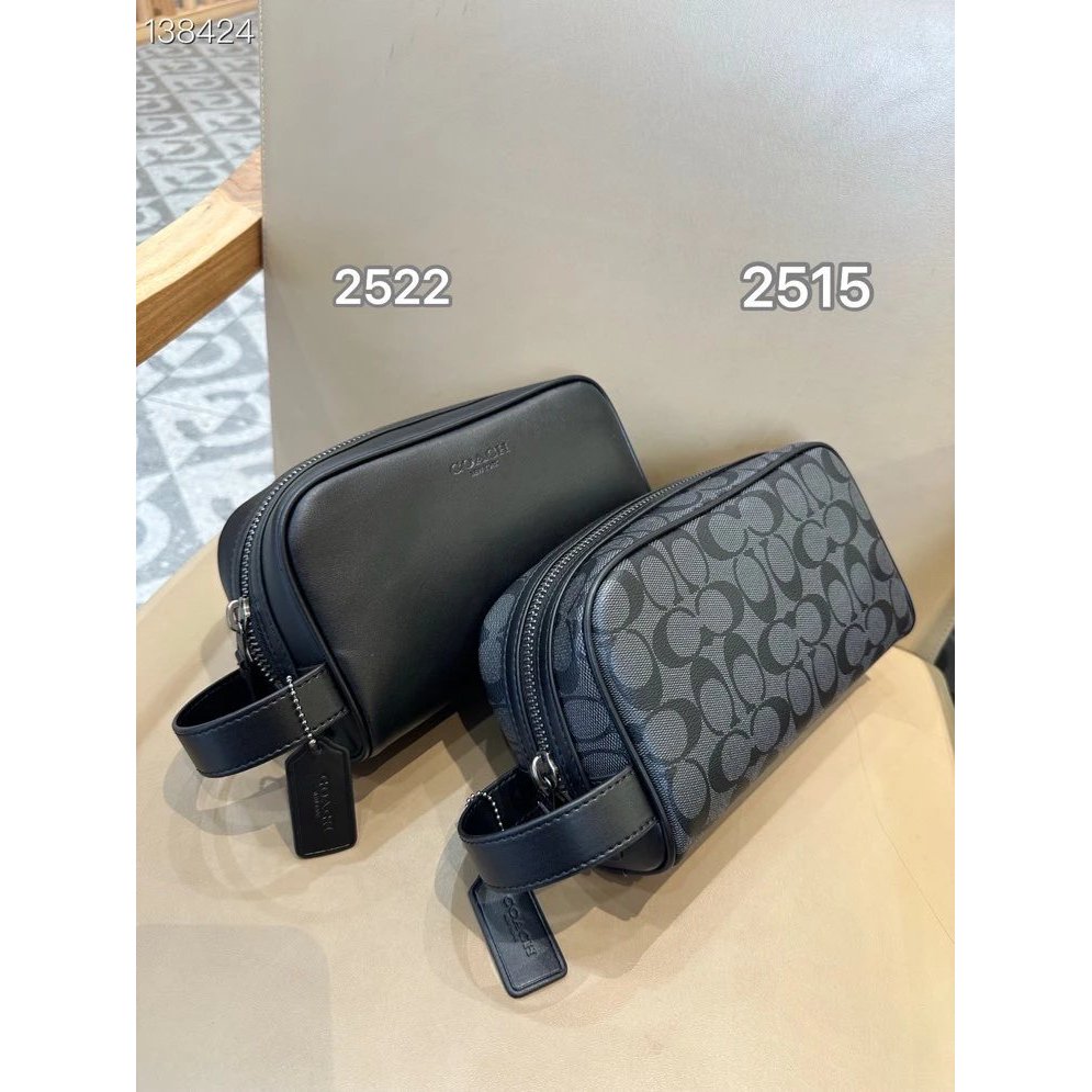 Coach ใหม่สไตล์ใหม่coachกระเป๋าผู้ชายถุงแป้ง2515ธรรมดาสาน2522โลโก้คลาสสิกขนาดเล็กสินค้าเดินทางกระเป๋