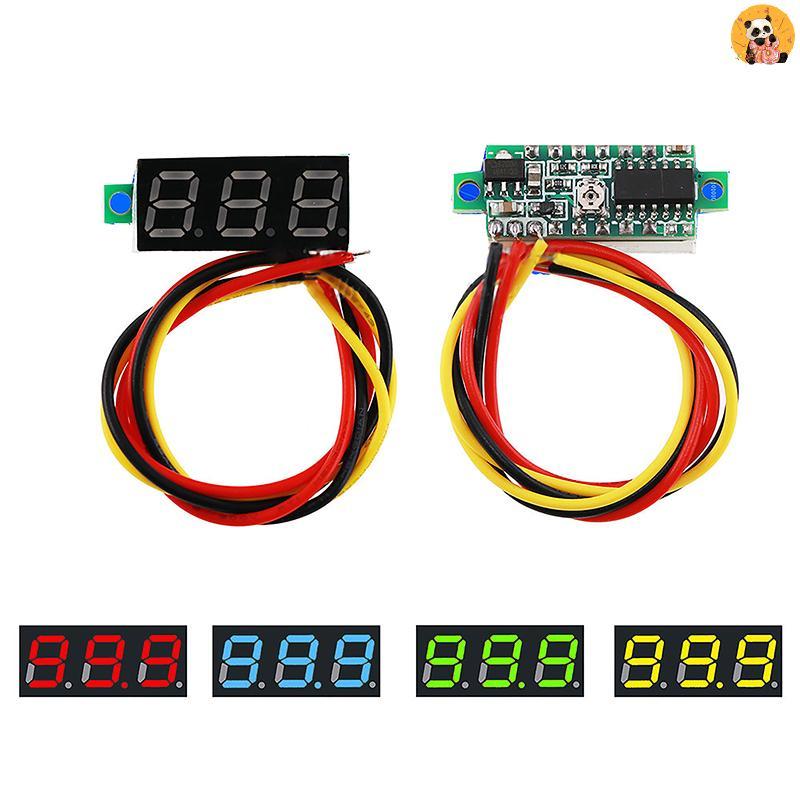 [CO] 0.28 นิ้วโวลต์มิเตอร์แบบดิจิตอล DC 0-100V เครื่องทดสอบแรงดันไฟฟ้า Mini DC Voltmeter Meter Detector [TH]