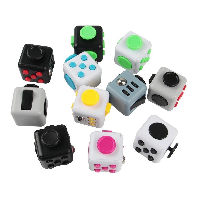 Decompression Dice No Pinch Fun Decompression ของเล่น Anti Magic ตะแกรงความวิตกกังวล Magic Cube Cube