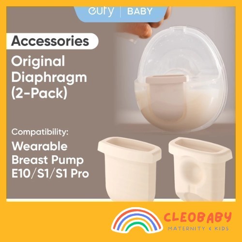 Eufy Diaphragm (2-Pack) สําหรับเครื่องปั๊มนมสวมใส่ E20/E10/S1/S1 Pro ทําความสะอาดง่ายและติดตั้ง
