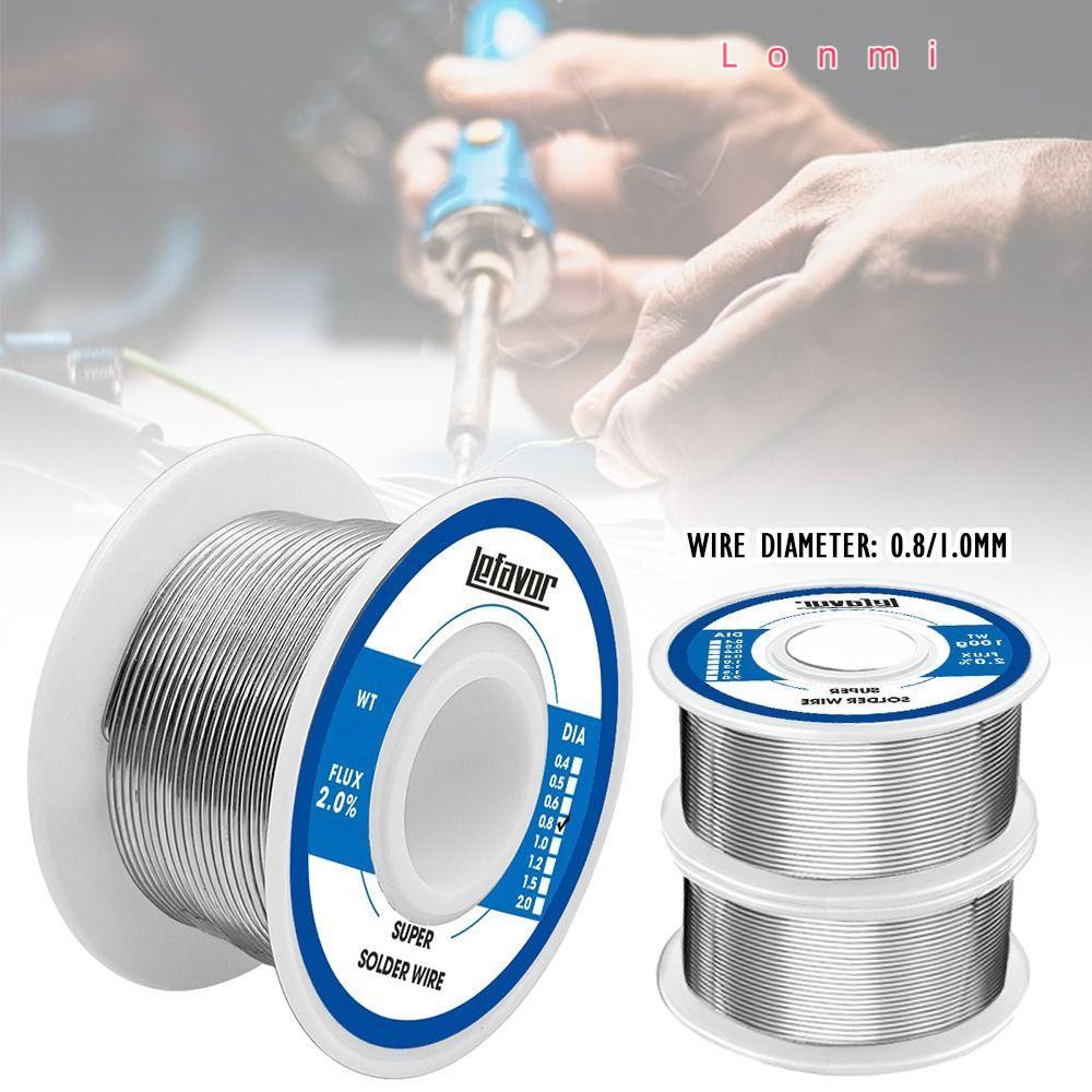 LONMI ลวดเชื่อมอุณหภูมิต่ํา, No-clean FLUX 2.0% Corel Solder, Universal 20g 50g 100g 0.8 1.0mm Low-m