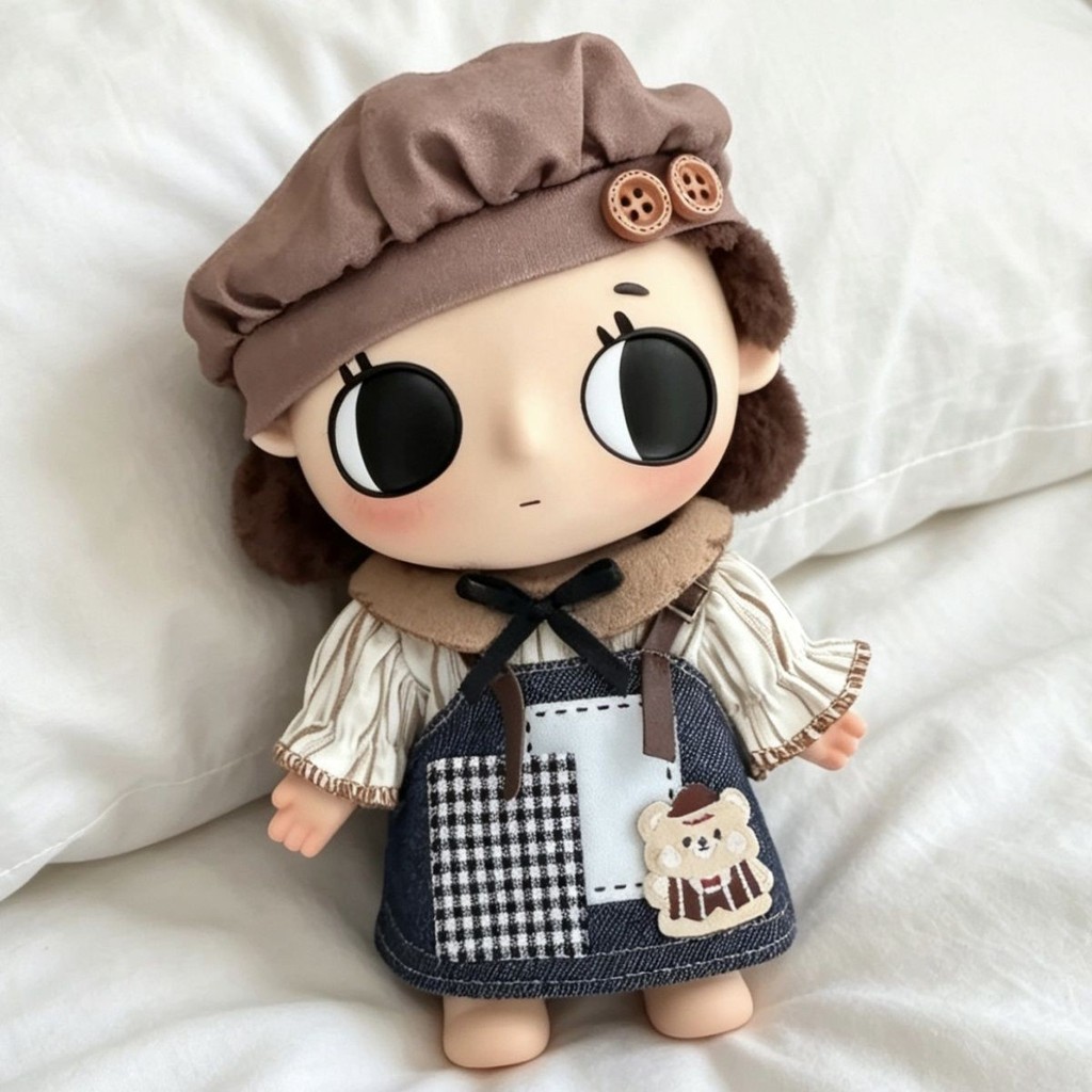 Nyota Little Instant Caramel Bear Overalls Belt Skirt Baby Clothes Cute Clothes Replacement
