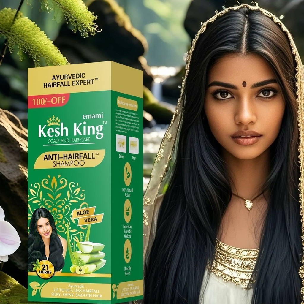 ขายร้อนอินเดียนําเข้า Ayurvedic Plant Anti-shedding Hair Shampoo 500ml * 1 ขวด/5.5A