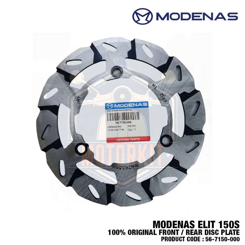 MODENAS SELIT 150S 150 S SN150 ดิสก์เบรกหน้าแผ่นเบรคแผ่นดิสก์สําหรับคลอดบุตร 56-7150-000