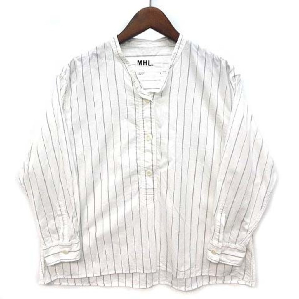 Margaret Howell MHL. Shirt graphic cotton stripe Direct from Japan Secondhand