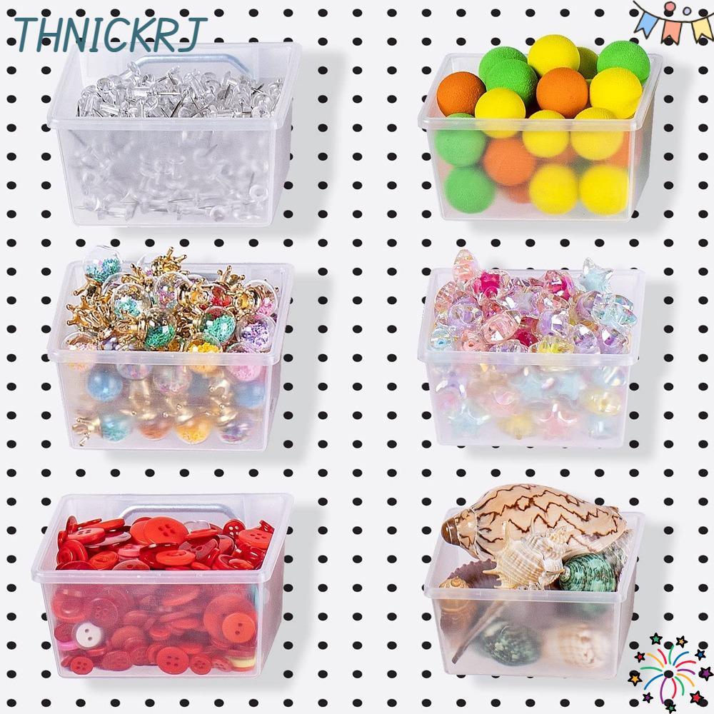 ถัง Pegboard THNICKRJ, ตะขอ Pegboard PP, อุปกรณ์จัดระเบียบ
