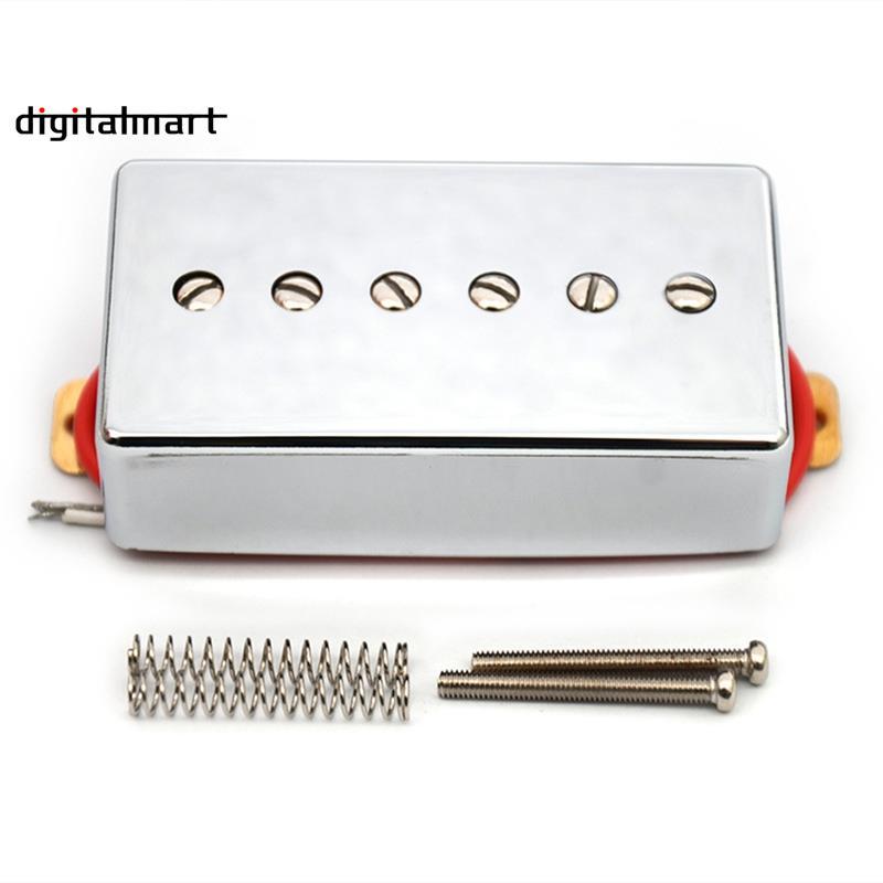 P90 สไตล์กีตาร์ไฟฟ้า Humbucker-Sized Single Coil Pickup พร้อมสกรูปรับได้ 6 ชิ้น, 50 มม.
