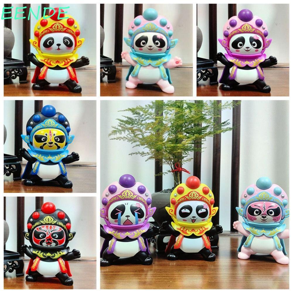 EENDE Opera ตุ๊กตาเปลี่ยนหน้า, Sichuan Opera Peking Opera Figure ตุ๊กตาของเล่นเปลี่ยนหน้าแพนด้า, วัฒ