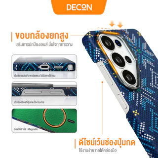DECON Nordic เคสลายหิมะแบบแม่เหล็ก ใช้สำหรับรุ่น S26 Ultra / S25 Ultra / S24 Ultra (พร้อมส่ง)