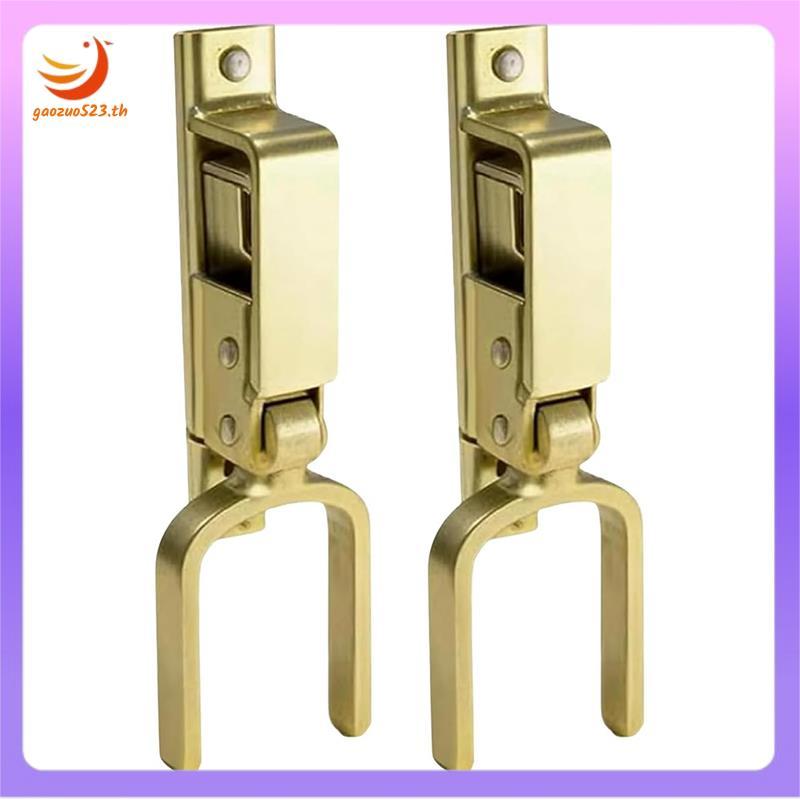 [gaozuo523.th] Auto-Lock, 2 ชิ้น Heavy-Duty One-Hand Gate ในเหล็กกันสนิม, ติดตั้งง่ายสําหรับฟาร์ม, R