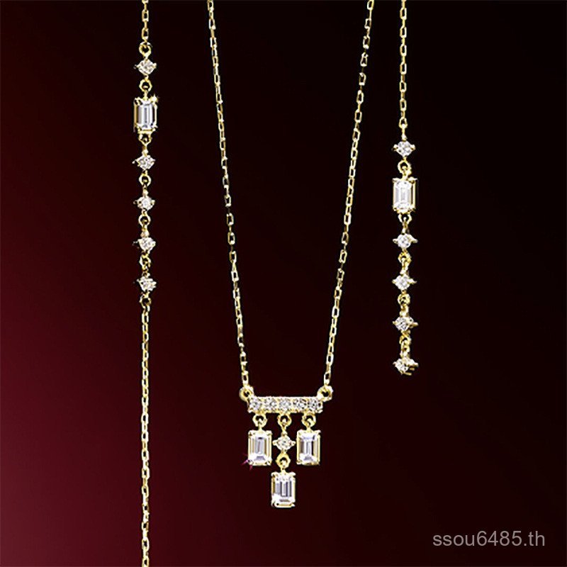 Ree Ear Line Silver Long Strip พู่ความรู้สึก Dun เครื่องประดับ s925 100 Pure Premium สินค้าใหม่ Gold