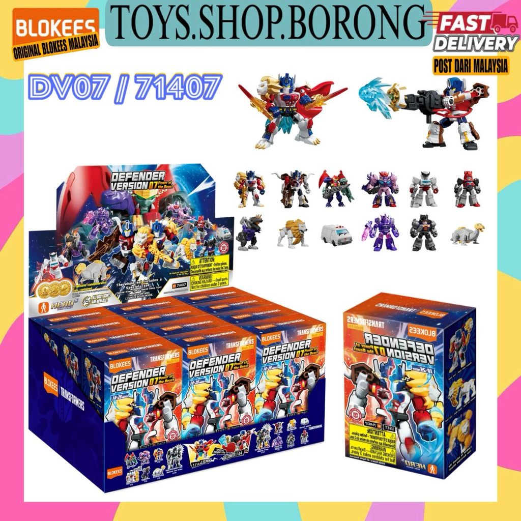 Blokees Transformers Defender Version 07 Power Of The Beast 1/12 71407 เปิดตัว 6hb