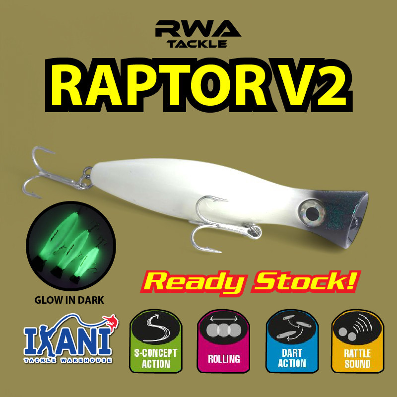 RAPTOR V2 POPPER 20 ซม. 142G Gewang Pancing Metal Jig Lure Air Masin