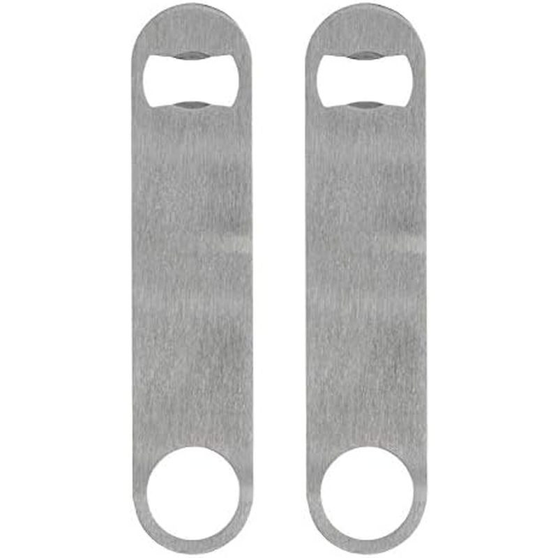 Heavy Duty Stainless Steel Flat Bottle Opener, 6 Pack Beer Bottle Opener for Kitchen, Bar or Restaur