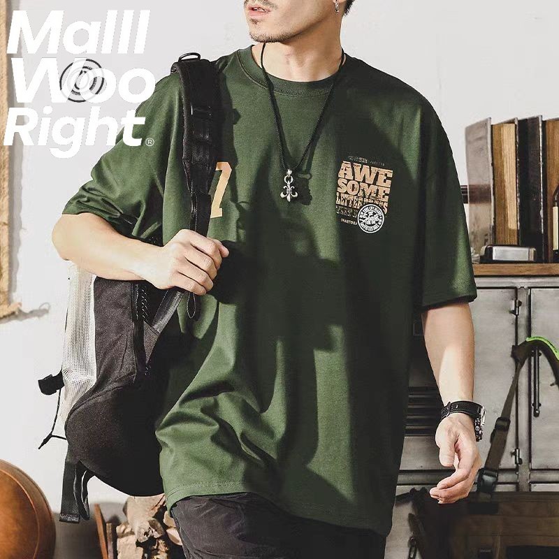 ผ้าฝ้าย100%เสื้อยืด ผ้าฝ้าย ไม่ยืดไม่ย้วย โอเวอร์ไซส์ ลาย เสื้อยืดคอกลอมชายหญิงแบบนิ่มใส่สบาย  สไตล์เกาหลี มินิมอล