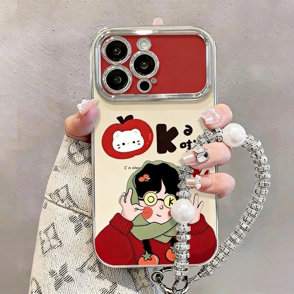 HP [เคส+สร้อยข้อมือ]เคสOppo A57 A17 A12 RENO4/5/6/7/8T A5SA74A95A78A58A1A9 A16 A18 A38A3SA5A12EA33A5