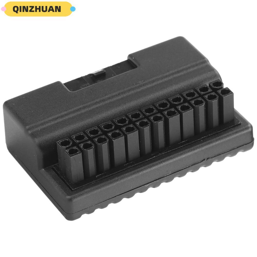 QINZHUAN ATX 24Pin Adapter, 24Pin 90 องศา 90 องศา, ทนทานมุมขวาออกแบบเมนบอร์ด Power Adapter Desktop P