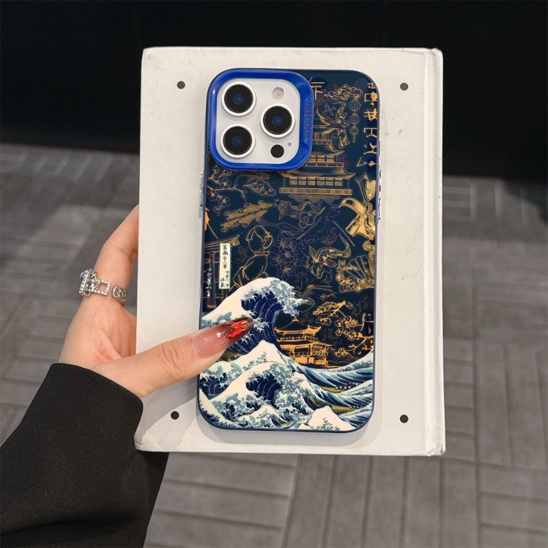 Wave Dragon สําหรับ iPhone 13 กรณี 12 11 XS XR 17 16 15 14 Pro MAX Mini 6 7 8 Plus 16E 17Air กันกระแทก