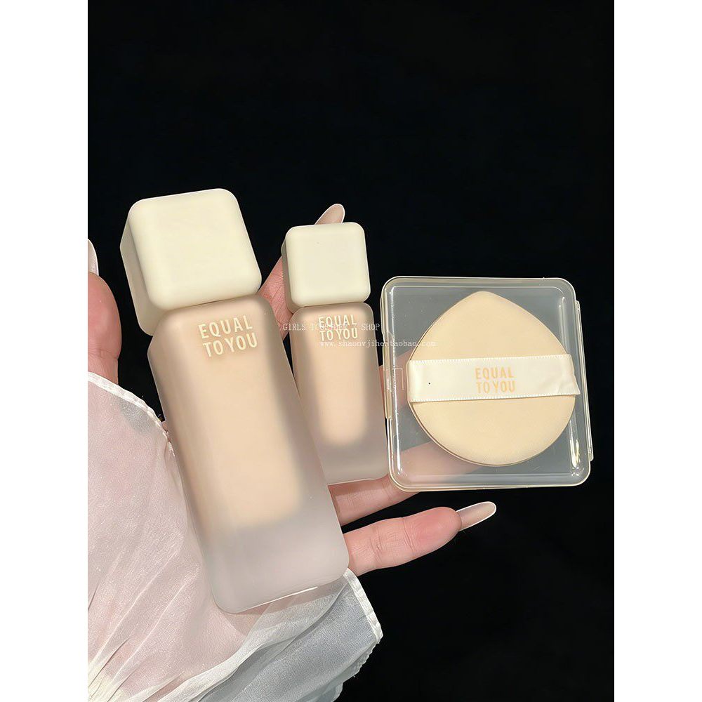 ครีมรองพื้น foundation รองพื้น EQUALTOYOU Equals You Liquid Foundation Hold Makeup Moisturizing Ligh