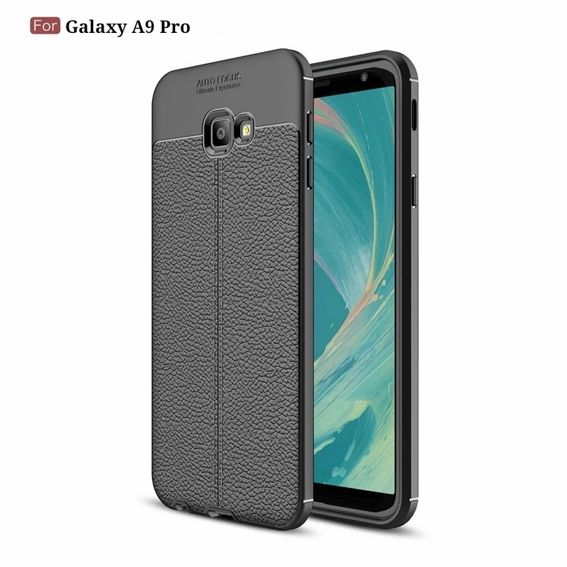 CASE SAMSUNG A9 PRO 2016 AUTOFOCUS SILICON CARBON LEATHER CASE