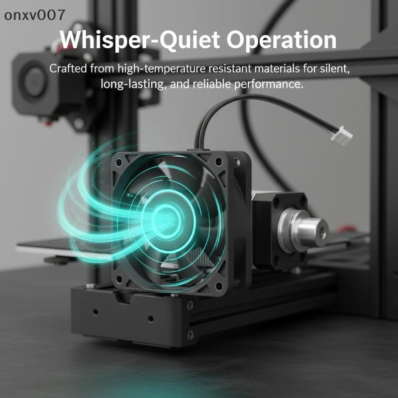 [onxv007] 5V 2510 Mini Fan 1 ชิ้น 5015 Blower Fan พร้อมสายสําหรับ Bamboo Lab P1P P1S Enhanced Airflo