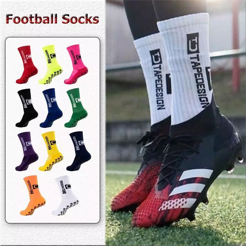 ถุงเท้าฟุตบอล Sport Socks กันลื่น ระบายอากาศดี ใส่สบาย ผ้านุ่ม กระชับ ฟรีไซส์ 38-46 Unisex พร้อมส่ง