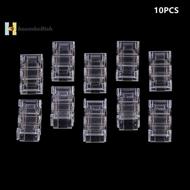 <Hodembellish> 10PCS 2pin 8 มม.COB LED Strip To Strip LED Connectors Strip To Wire การเชื่อมต่อ Sold