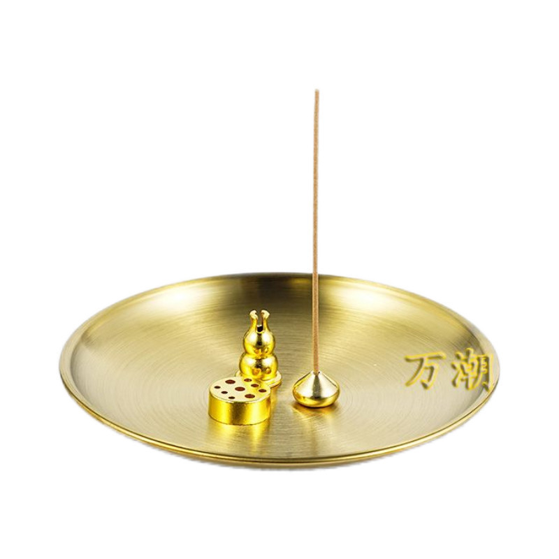 TQ~Incense holder for home use, indoor incense burner, antique-style brass ornament, sandalwood and 