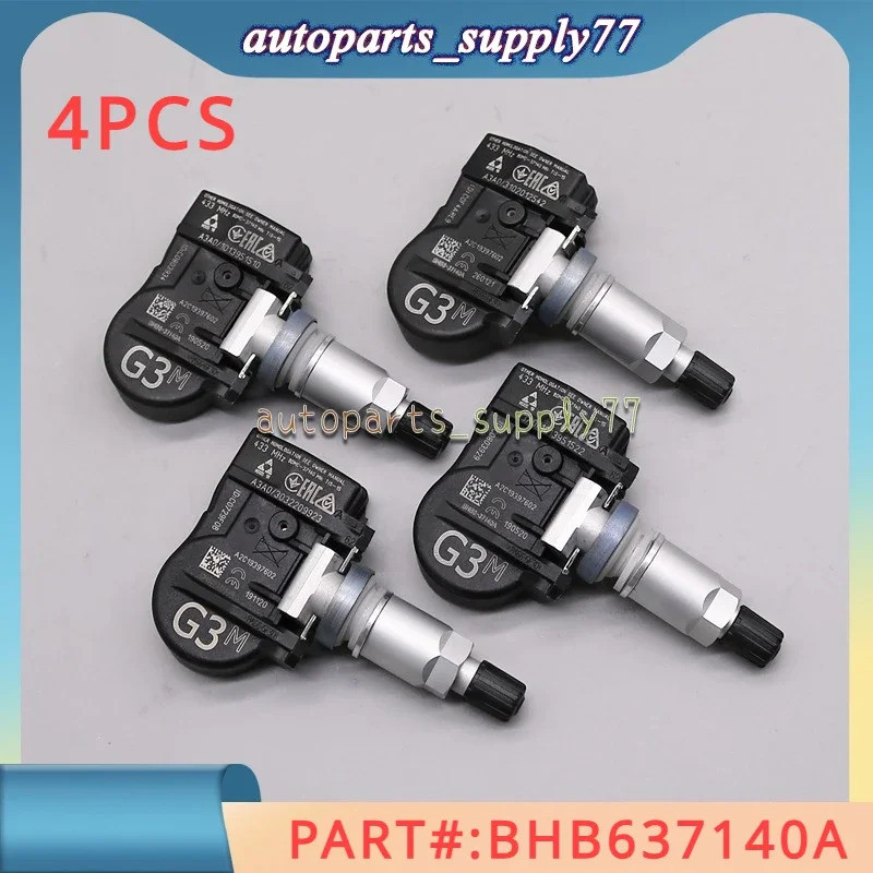 4 ชิ้น/ล็อต 433เมกะเฮิรตซ์ เซ็นเซอร์ความดันยาง บีบีพี337140B สําหรับ Mazda 2 3 5 6 CX-5 CX-7 CX-9 MX