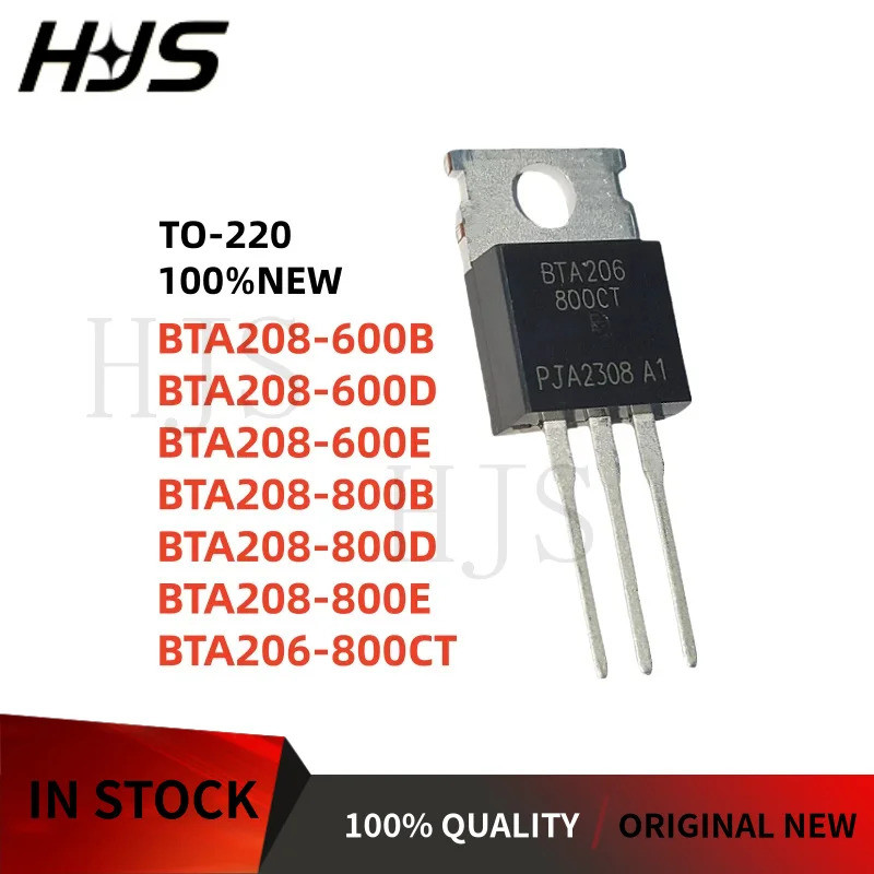 10PCS BTA208-600B BTA208-600D BTA208-600E BTA208-800B BTA208-800D BTA208-800E BTA206-800CT ในสต็อก T