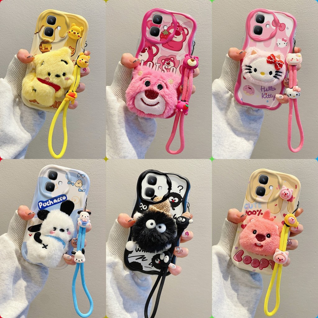 เคส Infinix Smart 20 เคสโทรศัพท์ซิลิโคนอ่อนนุ่มตุ๊กตาน่ารัก