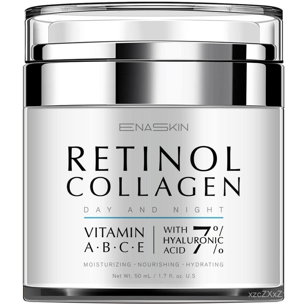 EnaSkin Retinol Cream สําหรับริ้วรอย: ครีมคอลลาเจนคอกระชับผิว - Anti Aging Facial Moisturizer Day an