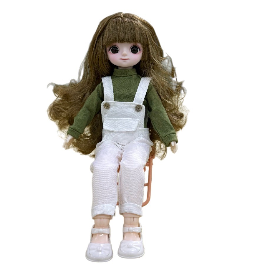 ใหม่ 28 ซม.ตุ๊กตาและเสื้อผ้า 3D จําลอง Eye Movement Multi Joint DIY ของเล่นของขวัญวันเกิดของเล่นตกแต่งบ้าน