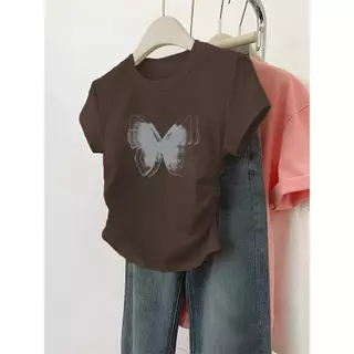M-4XL มีหลายไซซ์ให้เลือกเสื้อยืดครอป เสื้อผ้าแฟชั่นสวยๆ เสื้อยืดสวยๆผู้หญิง เสื้อครอปเข้ารูป เสื้อสาวอวบ คุณผู้หญิง