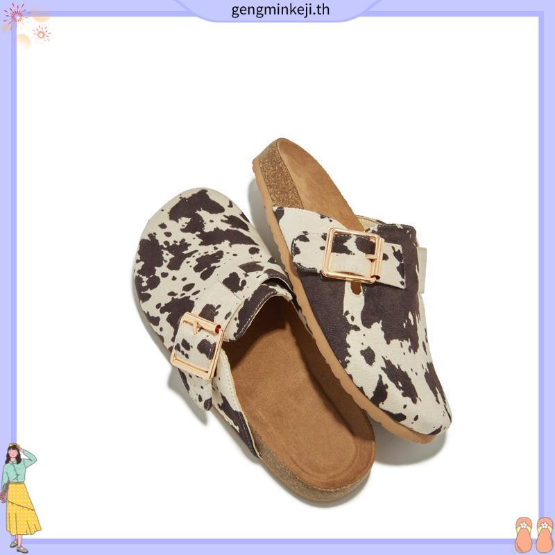 Villains SF MARBLE Flat Sandals รองเท้าแตะผู้หญิง ส้นสูง 1.0"