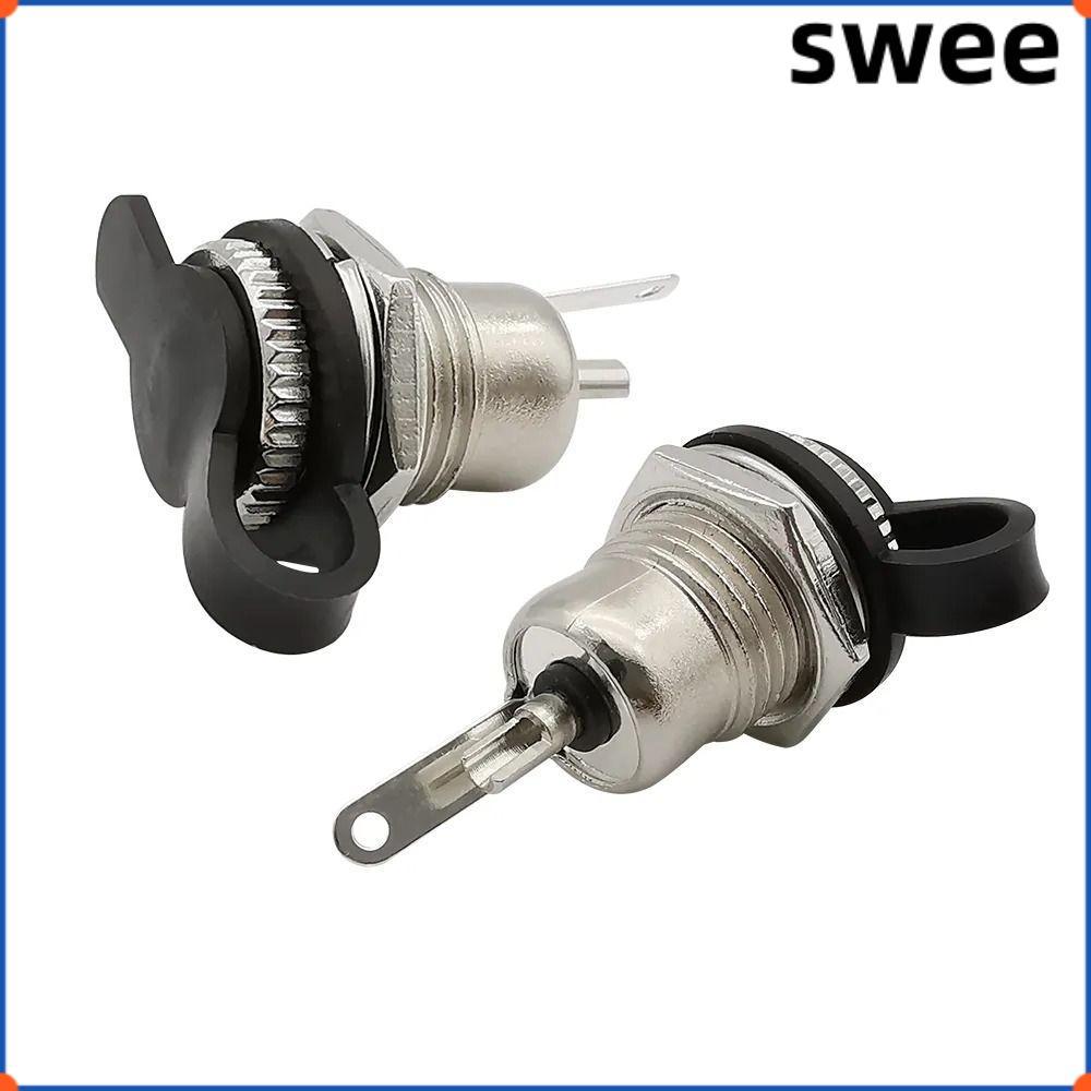 SWEE DC Power Female Socket Jack, 5.5 x 2.1 มม.โลหะ DC Jack Adapter, ทนทาน DC-099 ปลั๊กไฟ DC-099 คุณ