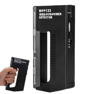 WPP123 Portable เครื่องตรวจจับโลหะ เครื่องตรวจจับโลหะแบบใช้มือถือเหมาะสําหรับโครงสร้างตกแต่งในร่มสําหรับ DIY Work Frien(มีแบตเตอรี่ให้)