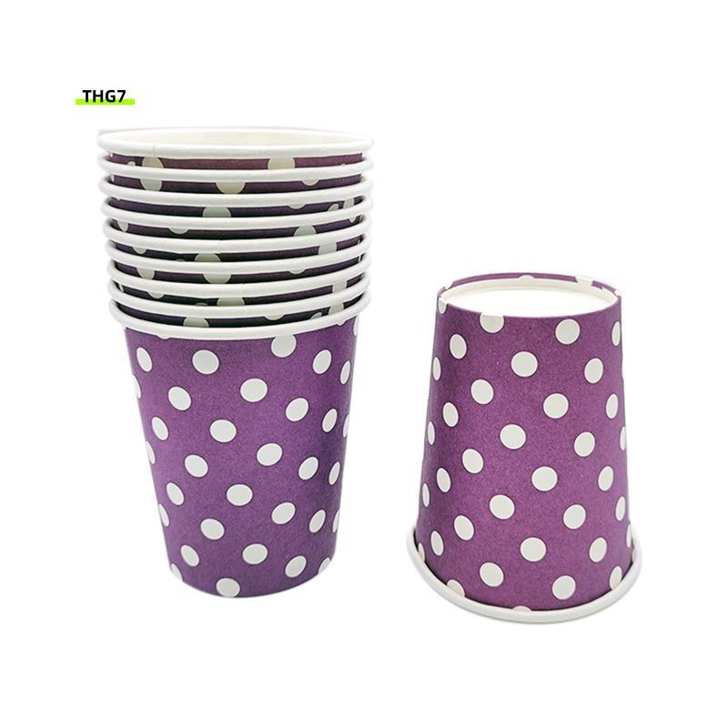 Belinda7Pack of 10 250 Ml Paper Cups - Summer BBQ Party Disposable Tableware - สี