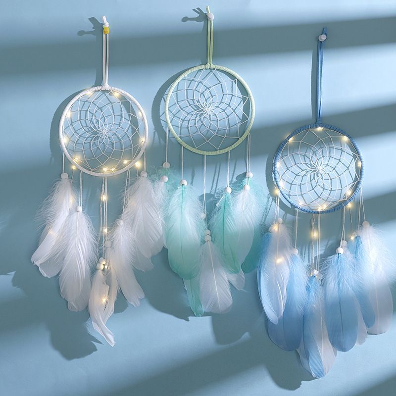 Girl Dream Catcher Mori Series Dream Catcher เครื่องประดับสําเร็จรูปส่งชายหญิงของขวัญวันเกิดห้องนอนจ