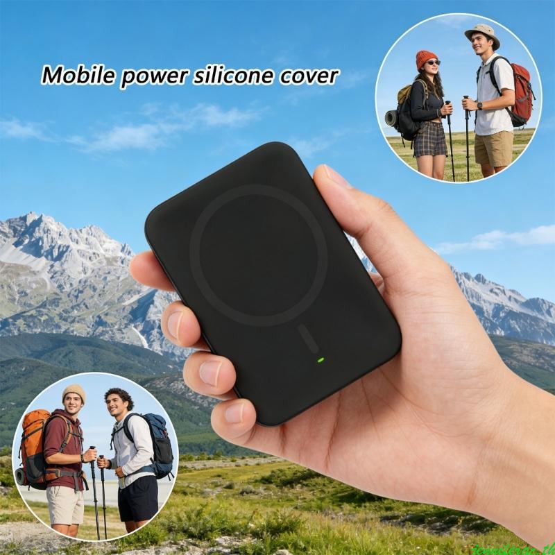Jenniferac Travel ซิลิโคนสําหรับ Jinshajiang 5000mAh MDY20EB PowerBank Slimmer กรณีเชลล์ป้องกันสําหร