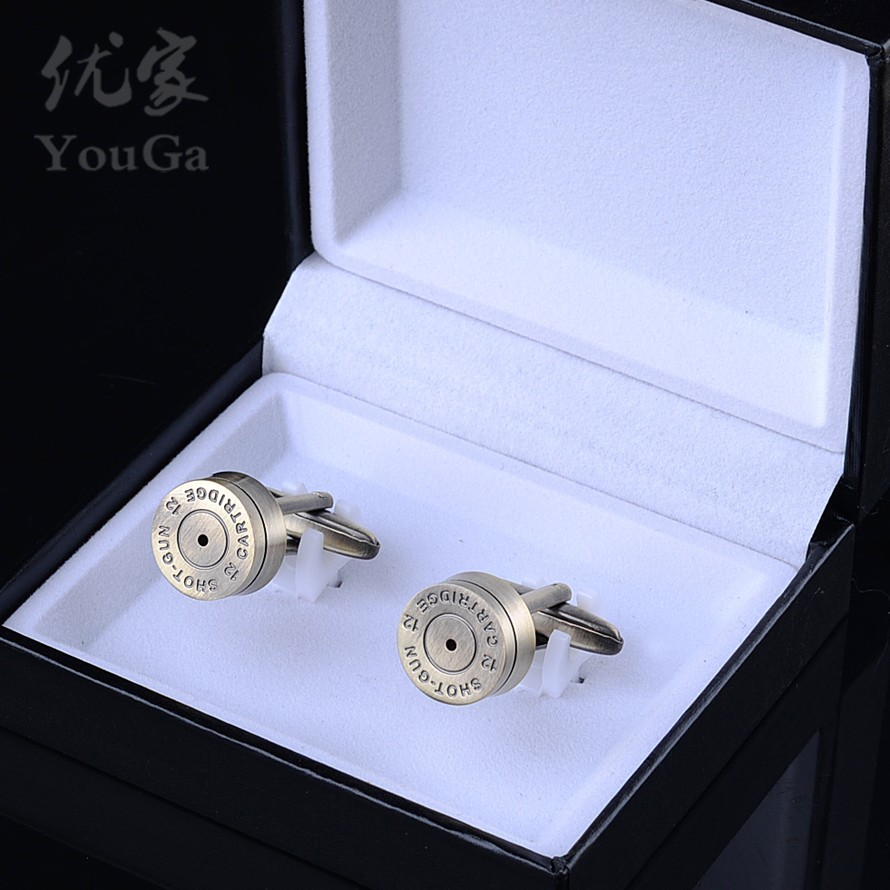 คุณภาพสูงผลิตภัณฑ์สําเร็จรูป Bronze Cufflinks Hand-Carved French Cufflinks เสื้อ Cufflinks Cufflinks