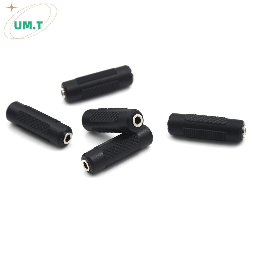 UM.T Niel Plated 3.5 mm Female to 3.5mm Female Ja Stereo Coupler Adapter