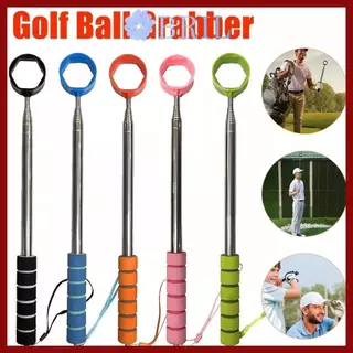 in stockBRIL Telescopic Golf Ball Picker, Claw Sucker Tool สแตนเลส Telescopic Golf Ball Retriever, ขยายลื่น Handle Ball Retriever เครื่องมืออุปกรณ์กอล์ฟ