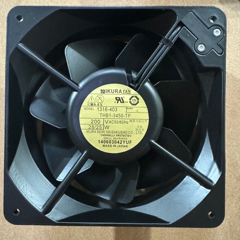 Yuliang IKURA 1316-403 THB1-3450-TP 220V พัดลมทนอุณหภูมิสูงสามใบ