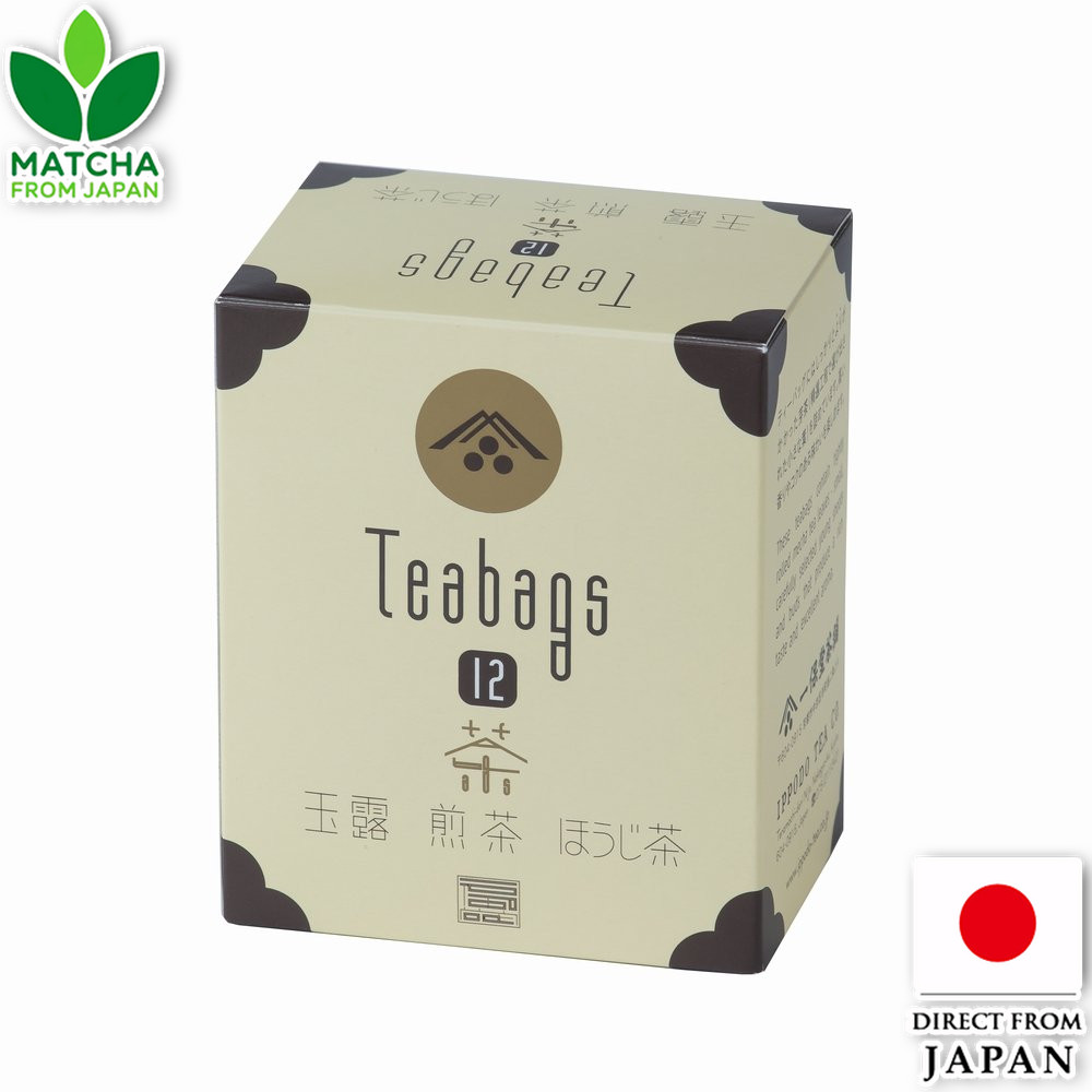 Ippodo Tea Bag Set Gyokuro Sencha Hojicha Japanese Green Tea Kyoto