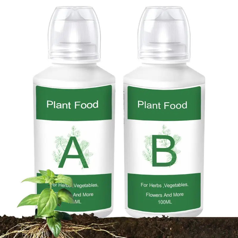 Fertilizer for Plants Plant Food A B Hydroponics Supplies 2 Piece Solution Growing System Accessorie