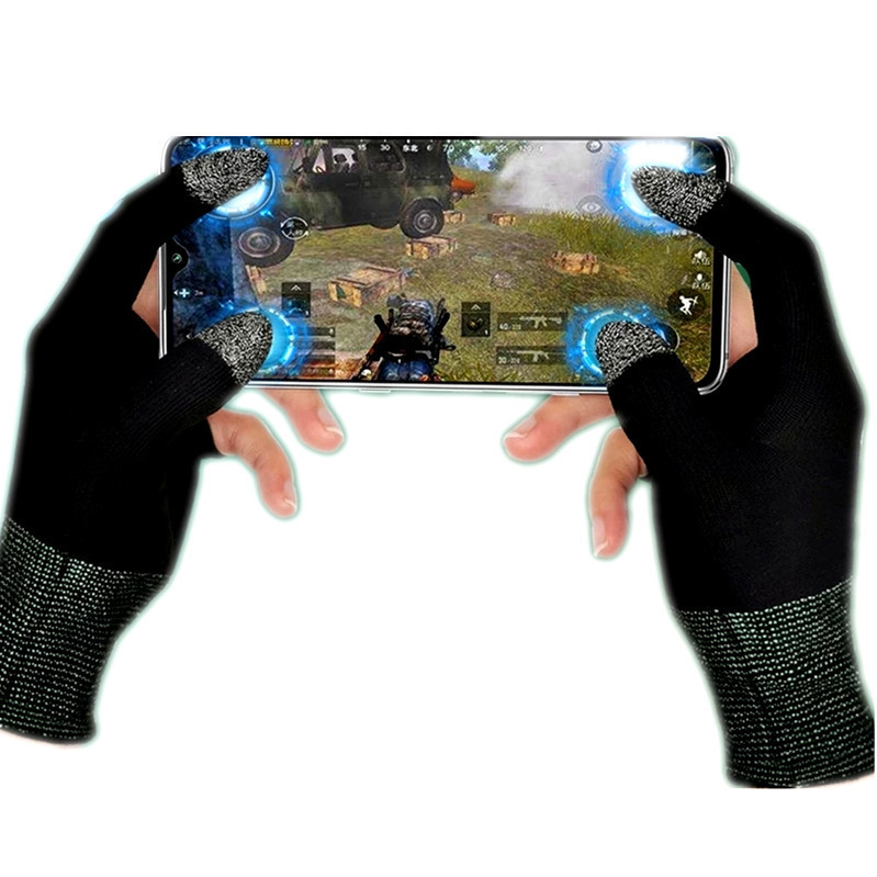 [ขายร้อน] Silver Fiber Ultra-Thin Breathable Touch Screen Game Finger Cots King Peace Elite เกมมือถื