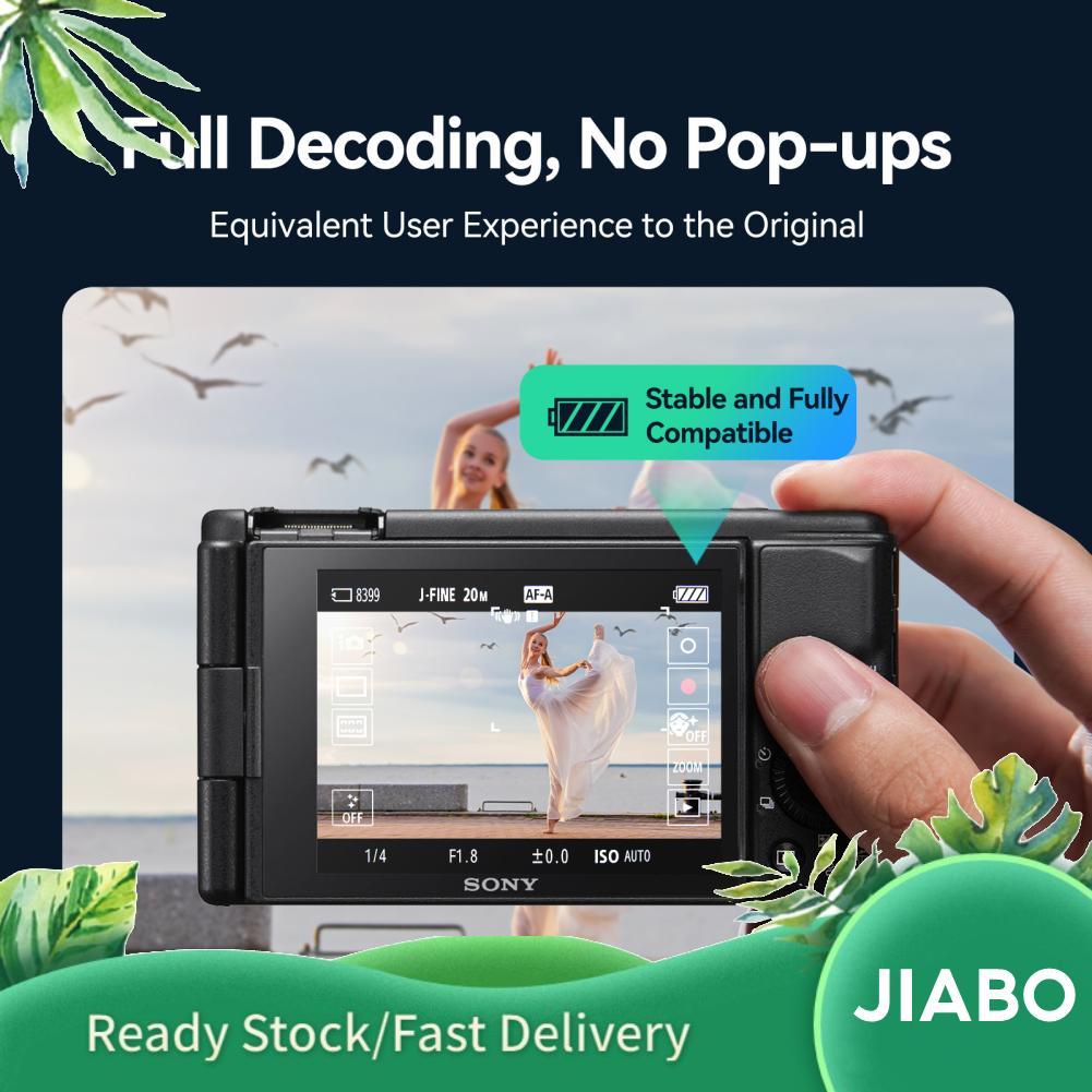Jiabo Jiabo TELESIN CMR-001 แบตเตอรี่ NP-BX1 2 ชิ้น + เครื่องชาร์จแบตเตอรี่ 3 ช่องพร้อมช่องเสียบการ์