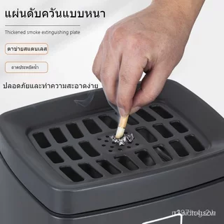 【จัดส่งรวดเร็ว】ถังขยะแนวตั้งสแตนเลส ถังขยะสแตนเลสกลางแจ้ง ลิฟท์ก้นเขม่าที่เขี่ยบุหรี่ตั้งพื้นก้นบุหรี่โรงแรม