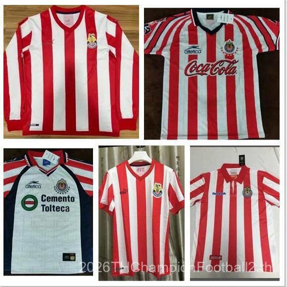 Retro Version SSS+Throwback Football Jersey 98-99 99-00 Chivas Home Away Retro 2008